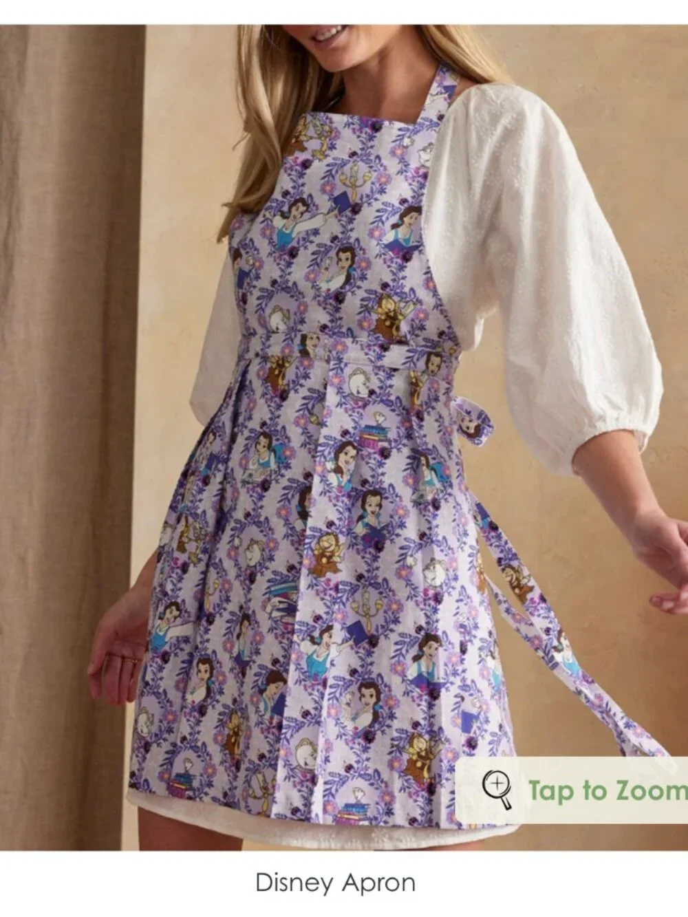 Vera Bradley Disney Belle Floral Apron NWT